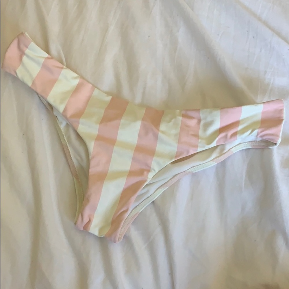 billabong striped cheeky bikini bottoms